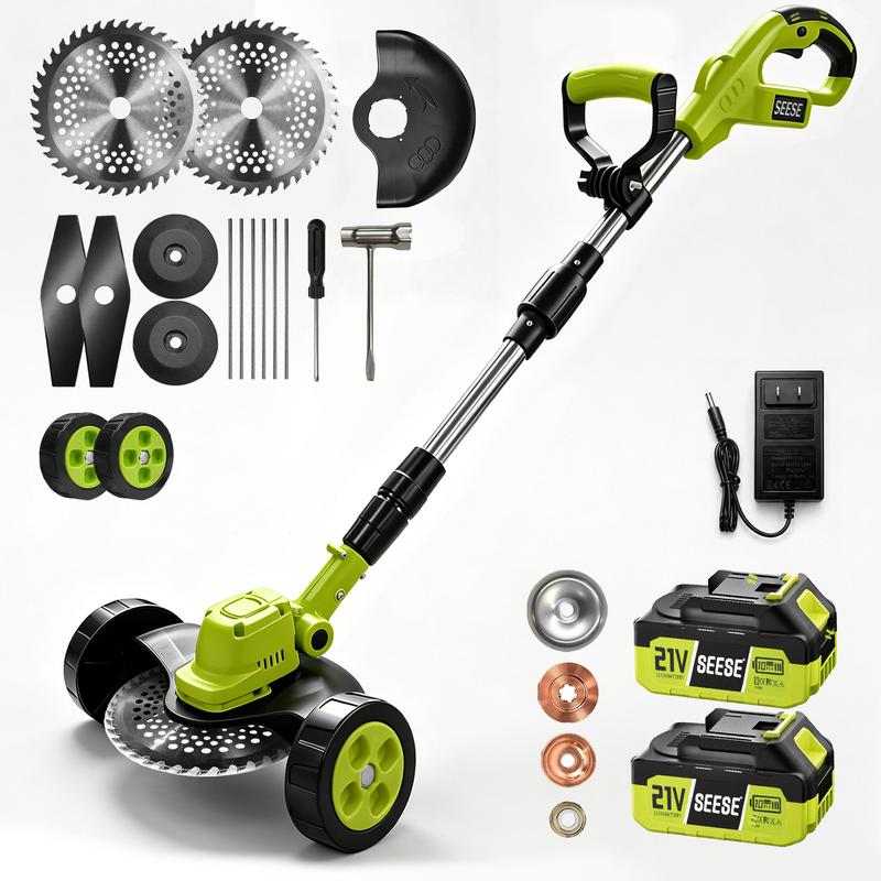 SEESE Cordless Lawn Mower, Garden Tool