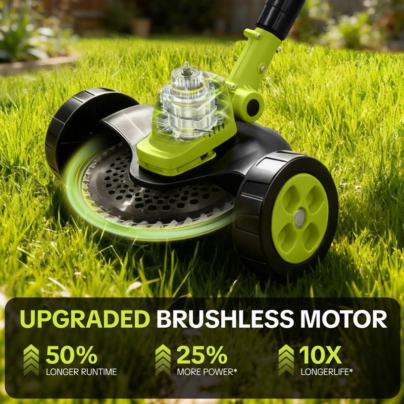 SEESE Cordless Lawn Mower, Garden Tool