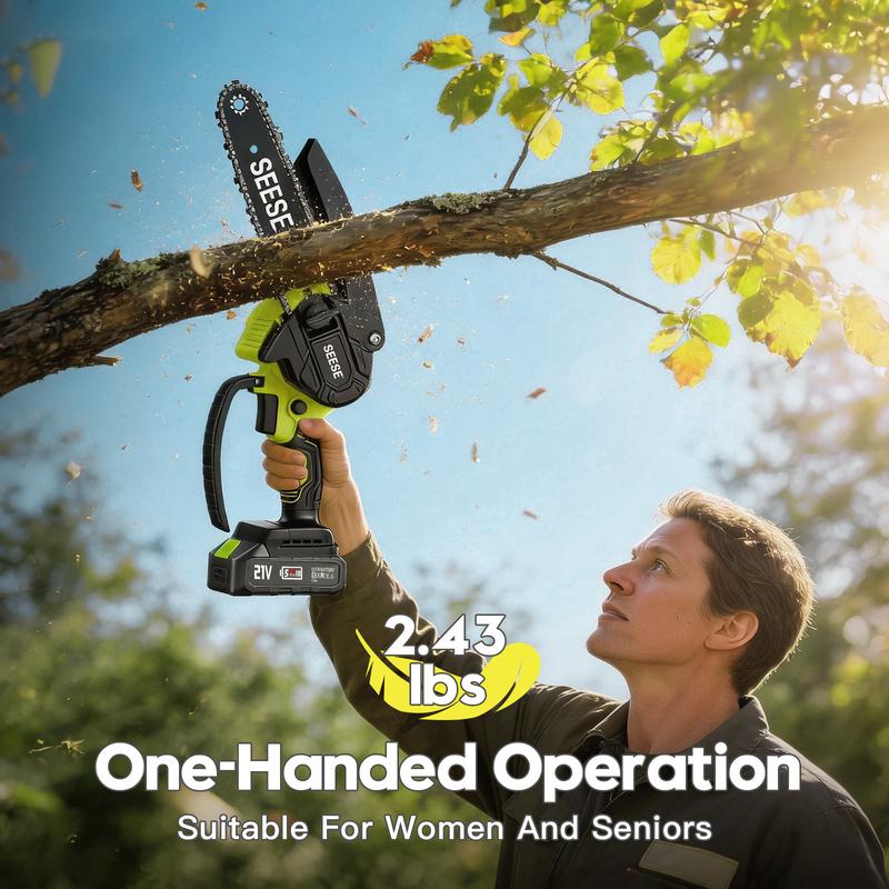 SEESE Cordless Mini ChainSaw (Max Power)