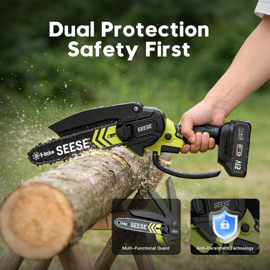 SEESE Cordless Mini ChainSaw (Max Power)